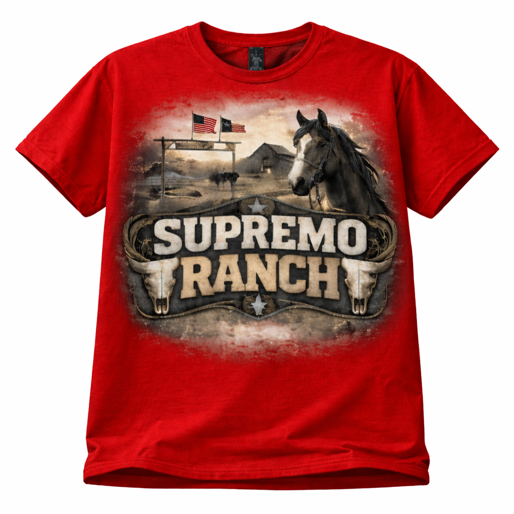 SUPREMO RANCH RED T-SHIRT