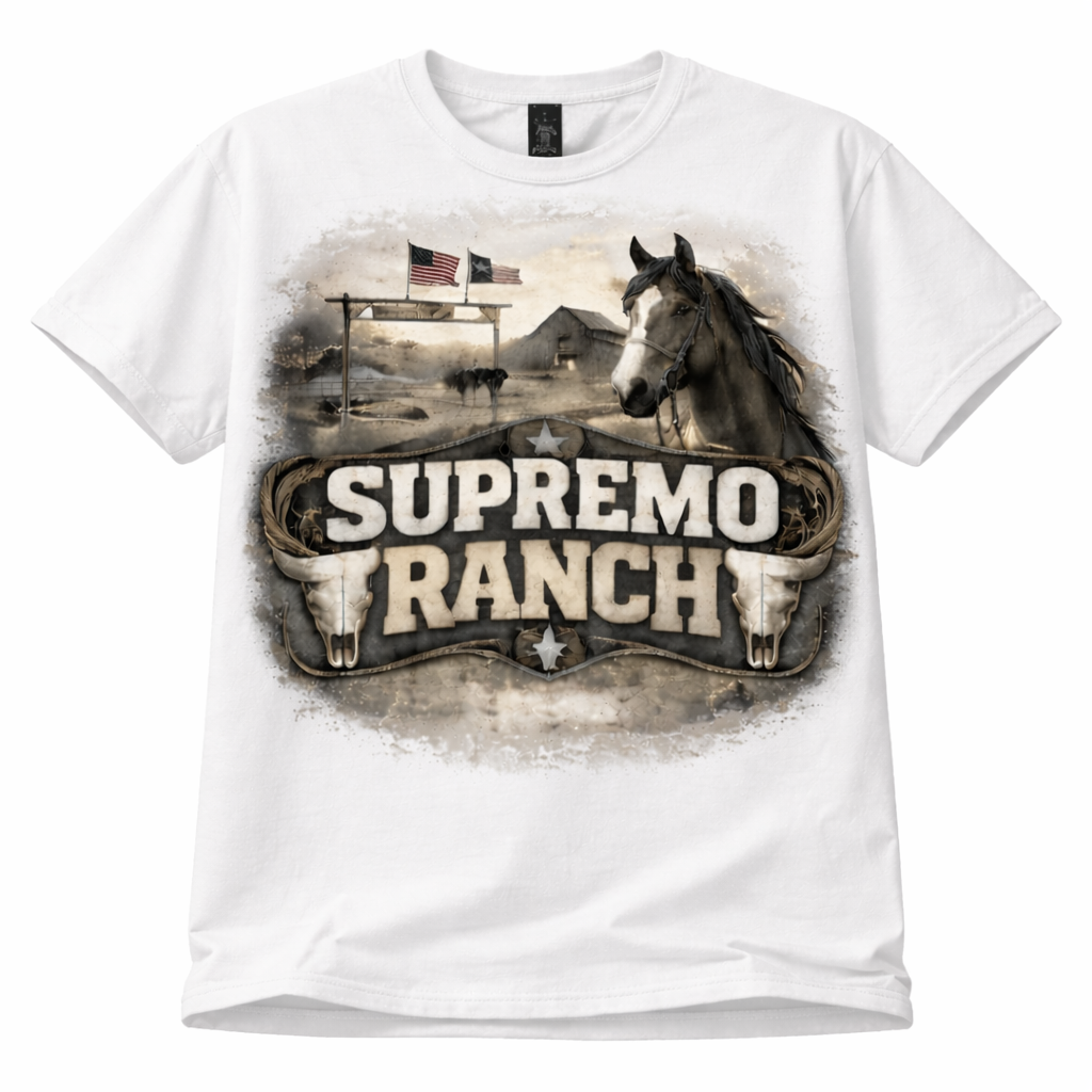 SUPREMO RANCH WHITE T-SHIRT
